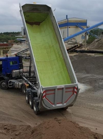 HDPE dump truck bed liner for faster, safer unloading HDPE dump truck bed liner for faster, safer unloading